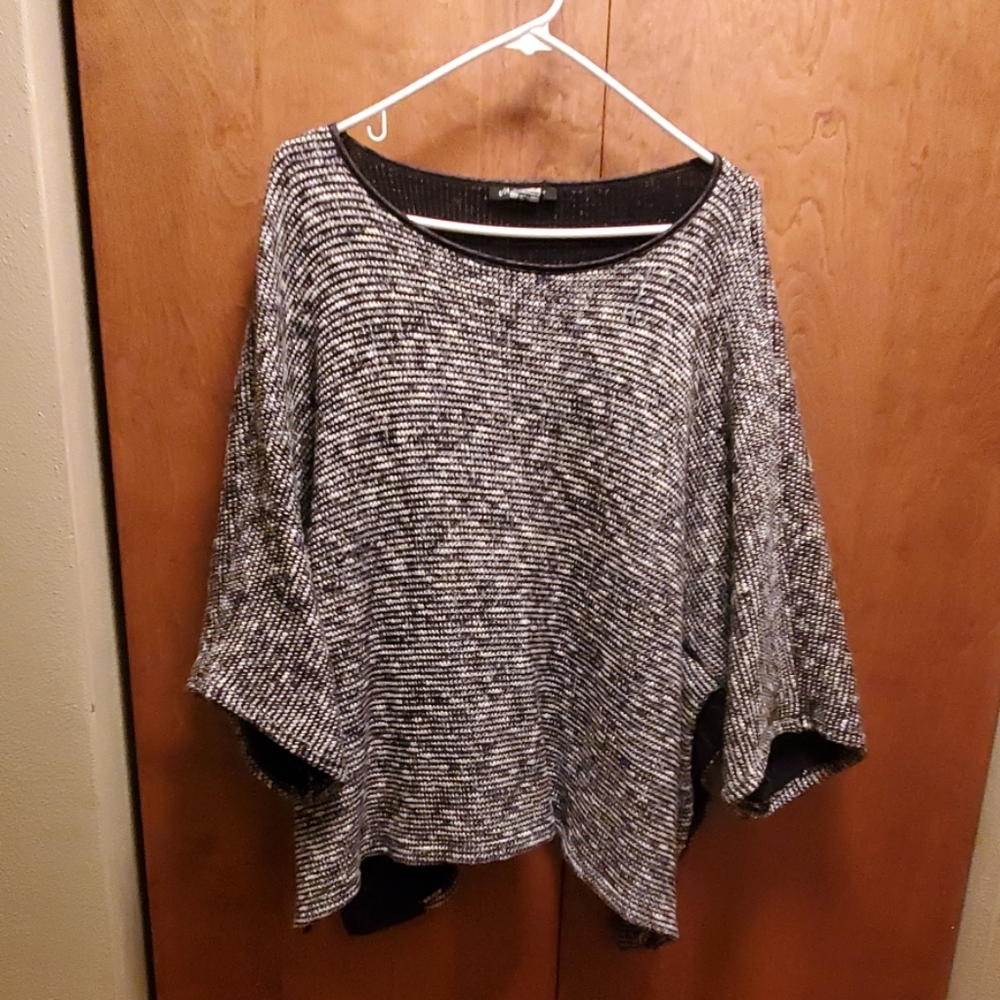 Women's poncho sweater